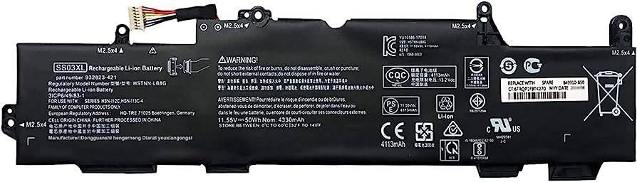 Батарея для HP EliteBook 735 G5/745 G5/830 G5/840 G5 G6 (HSTNN-IB8C/HSTNN-DB8J/HSTNN-LB8G/SS03050XL/SS03XL) 50Wh 3cell, 933321-855-SP