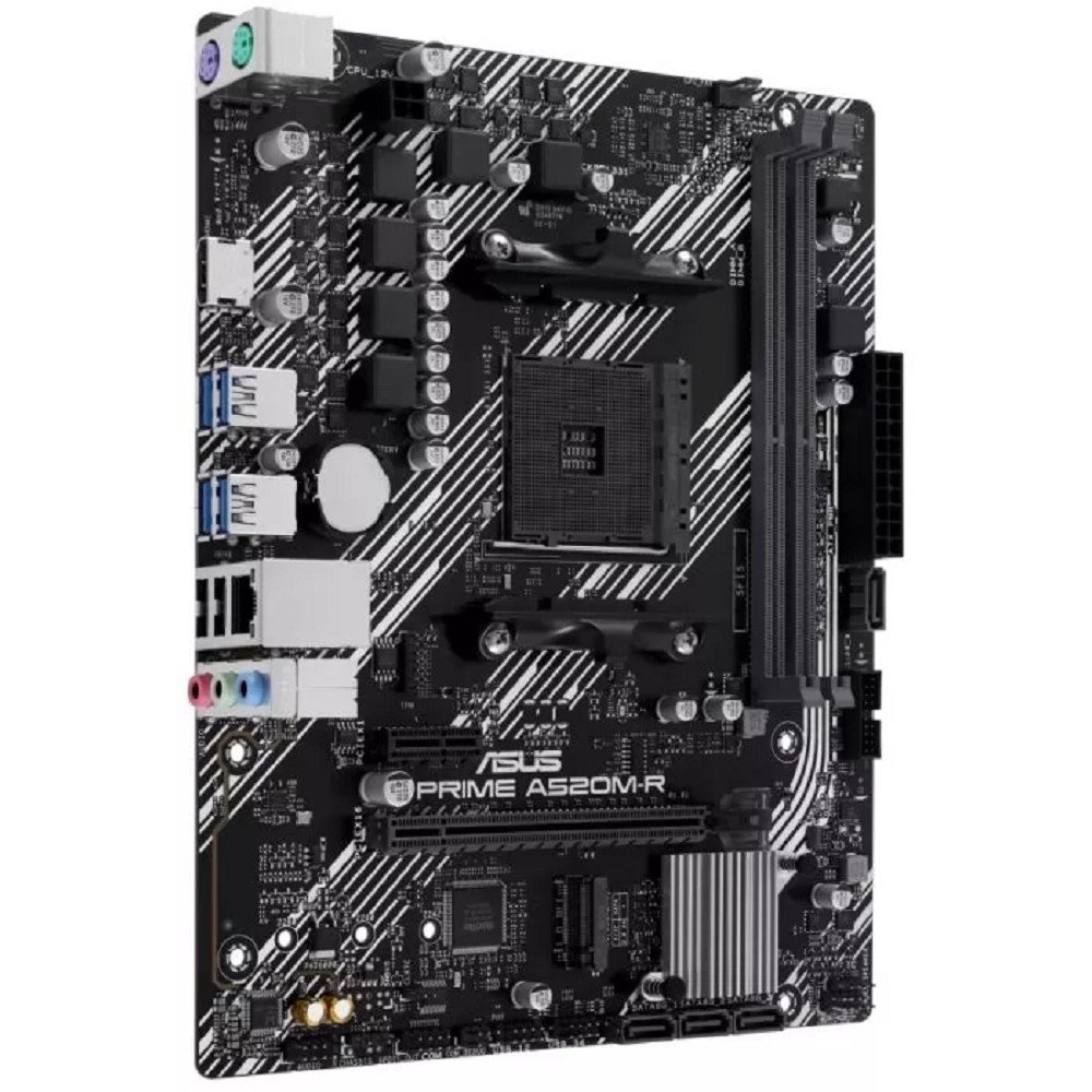 ASUS PRIME A520M-R (Socket AM4, mATX, 2xDDR4(64GB), HDMI 2.1, 1xPCIe 3.0x16/1xPCIe 3.0, 1xLAN, 4xSATA 6Gb/s, 1xM.2, 4xUSB 3.2, 2xUSB 2.0, 2xPS/2)