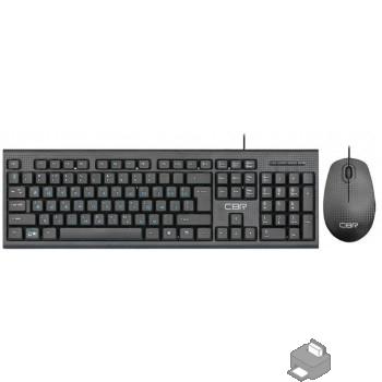 CBR KB SET 711 Carbon, Комплект (кл + м) провод., USB, поверхность "под карбон", кабель 1,8 м; кл.: полноразмерная, 104 кл.; мышь: оптич., 1200 dpi, 3 кн.