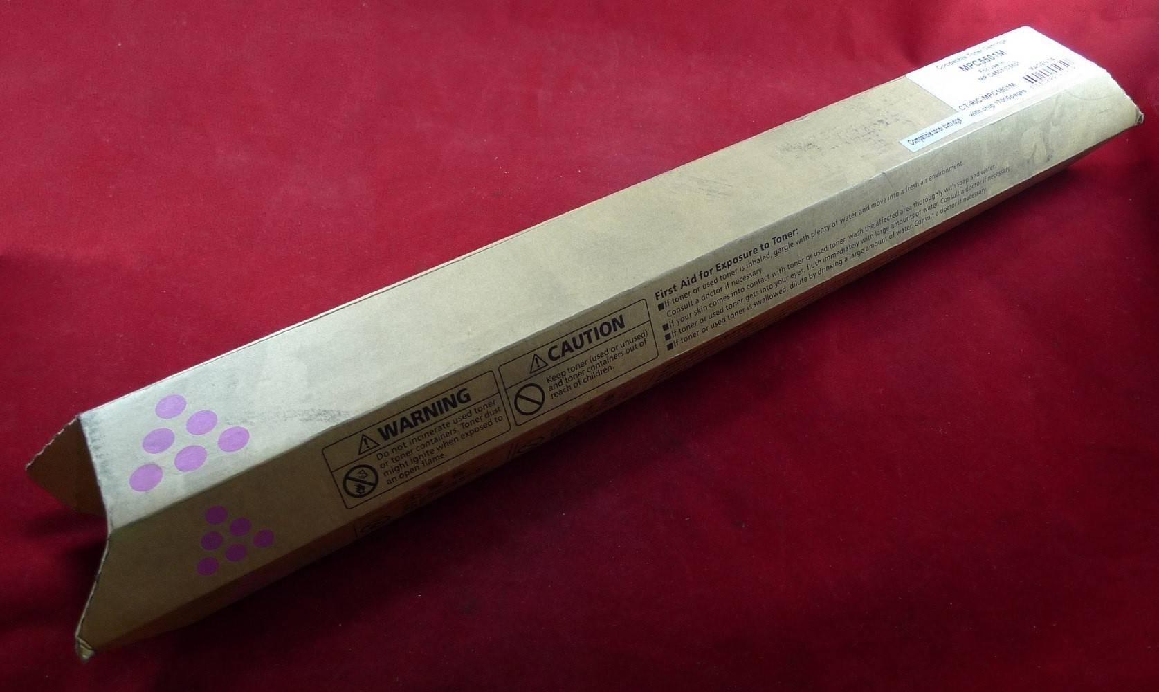 Тонер-картридж Ricoh Aficio MP C4501/C5501/C5000, type MPC5501E magenta (туба, 410г) ELP Imaging®, MPC5501M