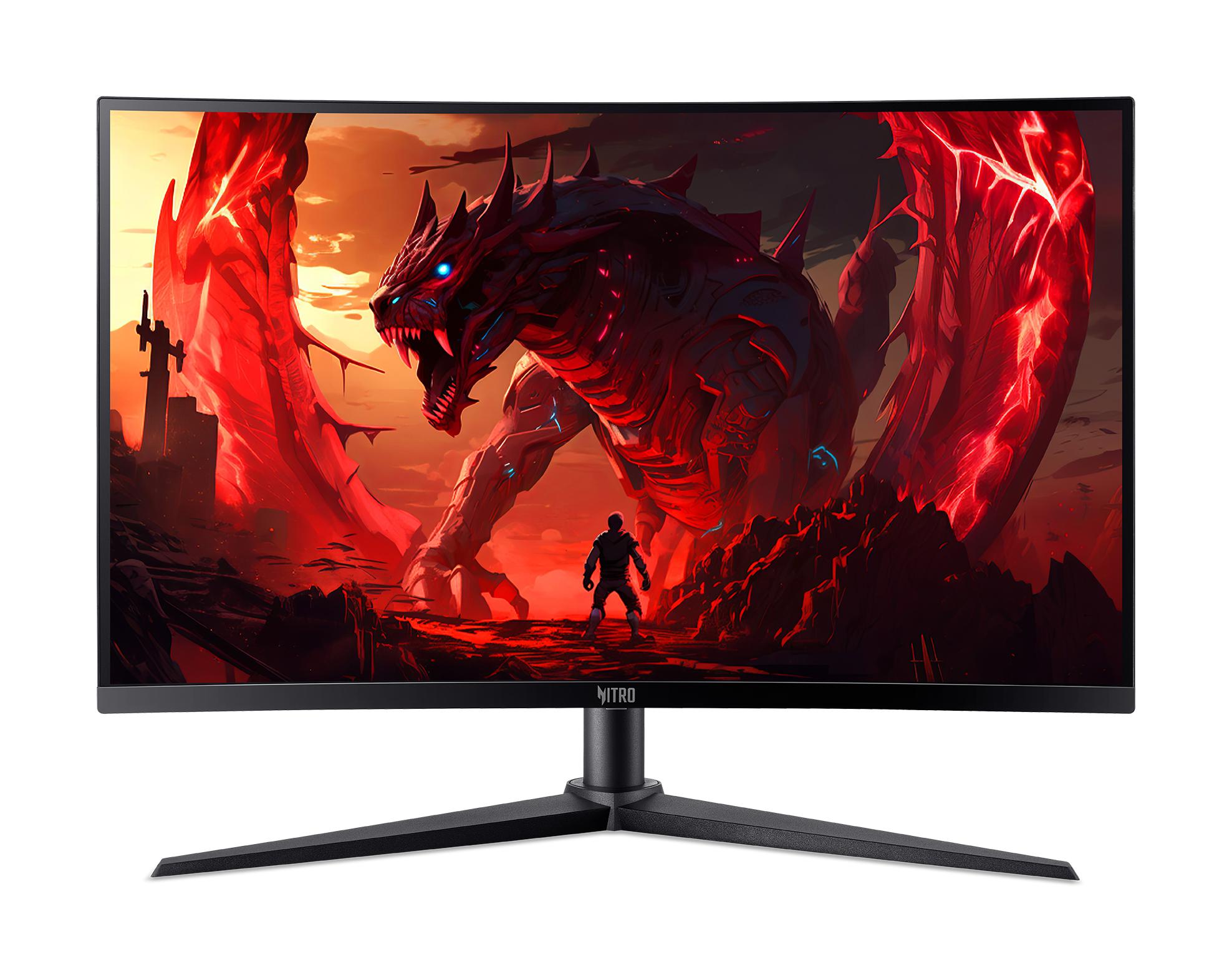 Монитор/ ACER Nitro XZ270UX6bmiiphx 27'', ZeroFrame, Curved 1500R, Black, 16:9, VA, 2560x1440, 1 / 0,5 (GTG, Min.)ms, 250cd, 220Hz, 2xHDMI(2.1) + 1xDP(1.4) + SPK + Audio Out, Speakers 2Wx2, sync: FreeSync Premium, hdr: HDR 10, hadj 120, Vesa:75x75, UM.HX0CD.603