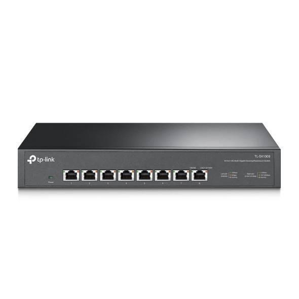 TP-Link TL-SX1008 8-портовый коммутатор 10 Гбит/с, 8 портов RJ45 10 Гбит/с, стальной корпус высотой 1U