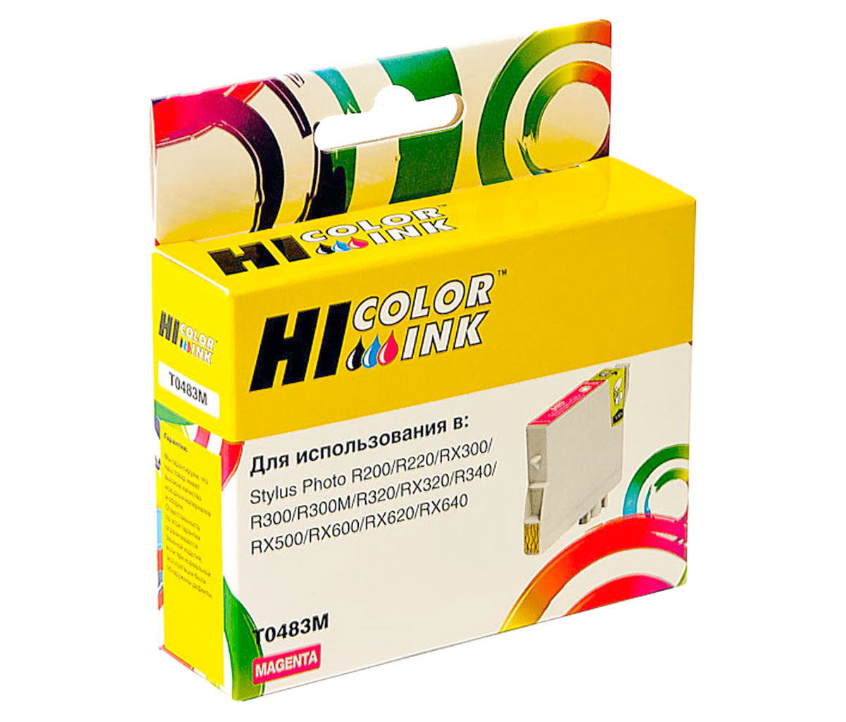 Картридж Hi-Black (HB-T0483) для Epson Stylus Photo R200/R300/RX500/RX600, M, T0483M