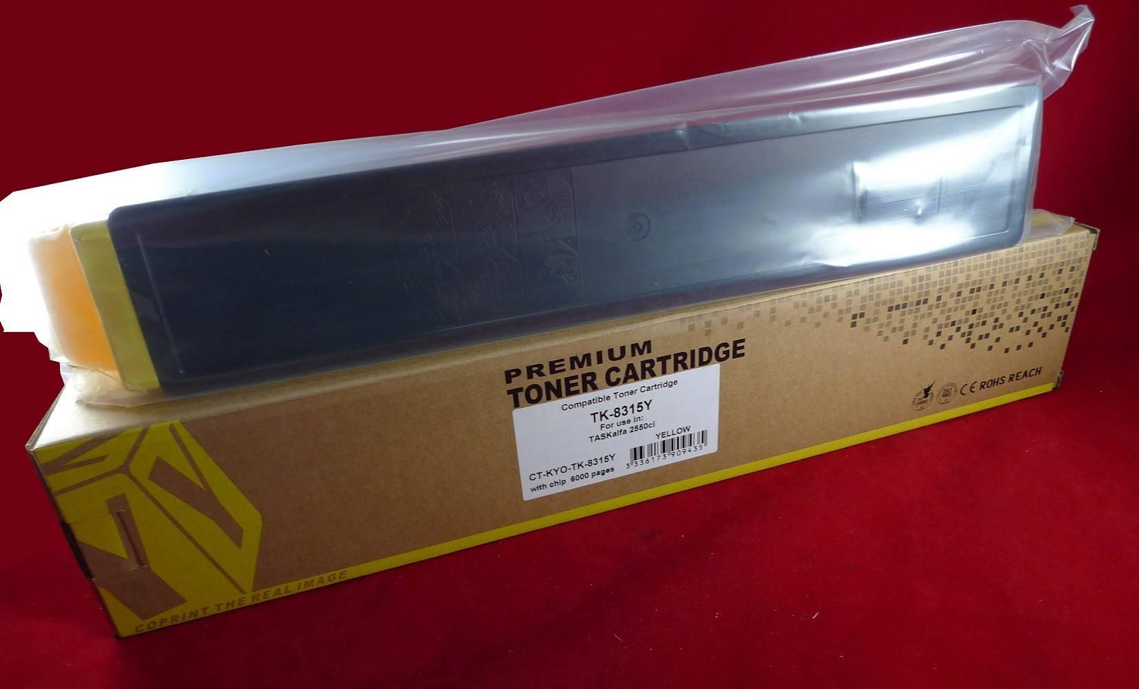 Тонер-картридж для Kyocera TASKalfa 2550ci TK-8315Y yellow 6K ELP Imaging®, CT-KYO-TK-8315Y