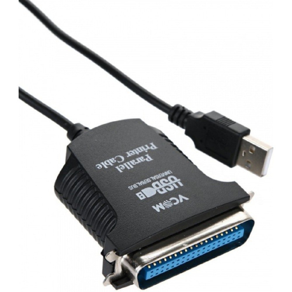 VCOM VUS7052 Кабель-адаптер USB A (вилка) -> LPT (прямое подключение к LPT порту принтера) 1.8m