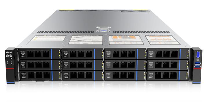 Серверная платформа/ Gooxi SL201-D12R-G4 2u 12bay server platform with direct bp,based on rapid sapphire 2xPCIe 5.0x16; 4xPCIe 5.0x8 4x 2.5" rear NVMe 2x CPU cooler 350W 1300W 1+1 EU power cables rail kits, 0.95.002.1070