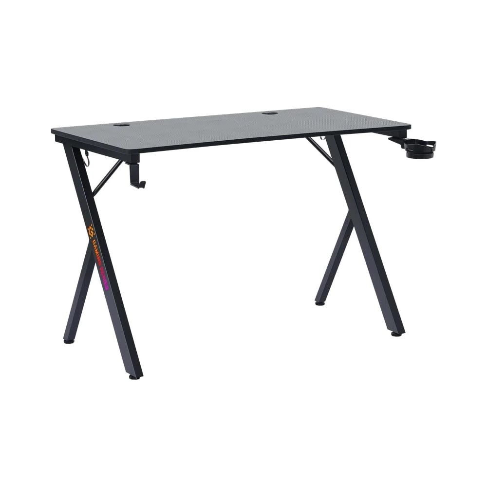 Defender Игровой компьютерный стол AroX подвес кружк+гарн,черн,МДФ,RGB, 64076
