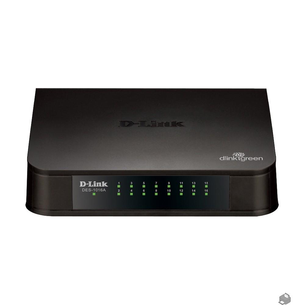 D-Link DES-1016A/E2A Неуправляемый коммутатор с 16 портами 10/100Base-TX