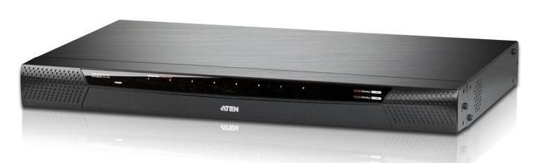 КВМ переключатель ATEN 8 Port KVM over IP switch: 1 Local / 1 Remote, VGA, USB, PS/2 (1920 x 1200), KN1108VA-AX-G
