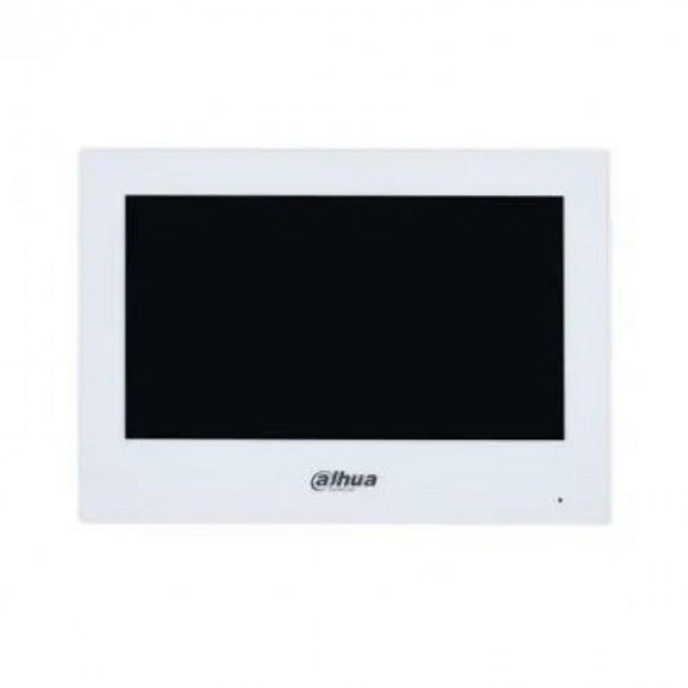 DAHUA DHI-VTH2621GW-P Видеодомофон IP 7 дюймовый, белый, ёмкостной сенсорный экран, питание DC 12В/PoE