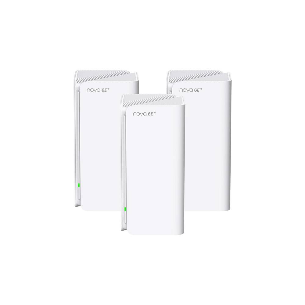 Tenda MX21 Pro (3-pack) Трехдиапазонная гигабитная Wi-Fi Mesh система AXE5700, 2,4/5/6 ГГц, до 5665 Мбит/с, 3x1Гбит/с