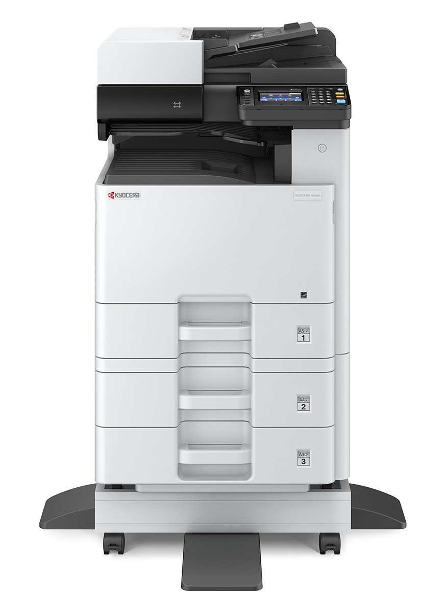 МФУ цветное Kyocera M8124cidn A3 (24/12стр/мин,1200x1200dpi (печать),автопод.,DU,Сеть,1*500 л.,1,5 Гб,старт ч/б 3000 стр./цвет1500стр) 1102P43NL0