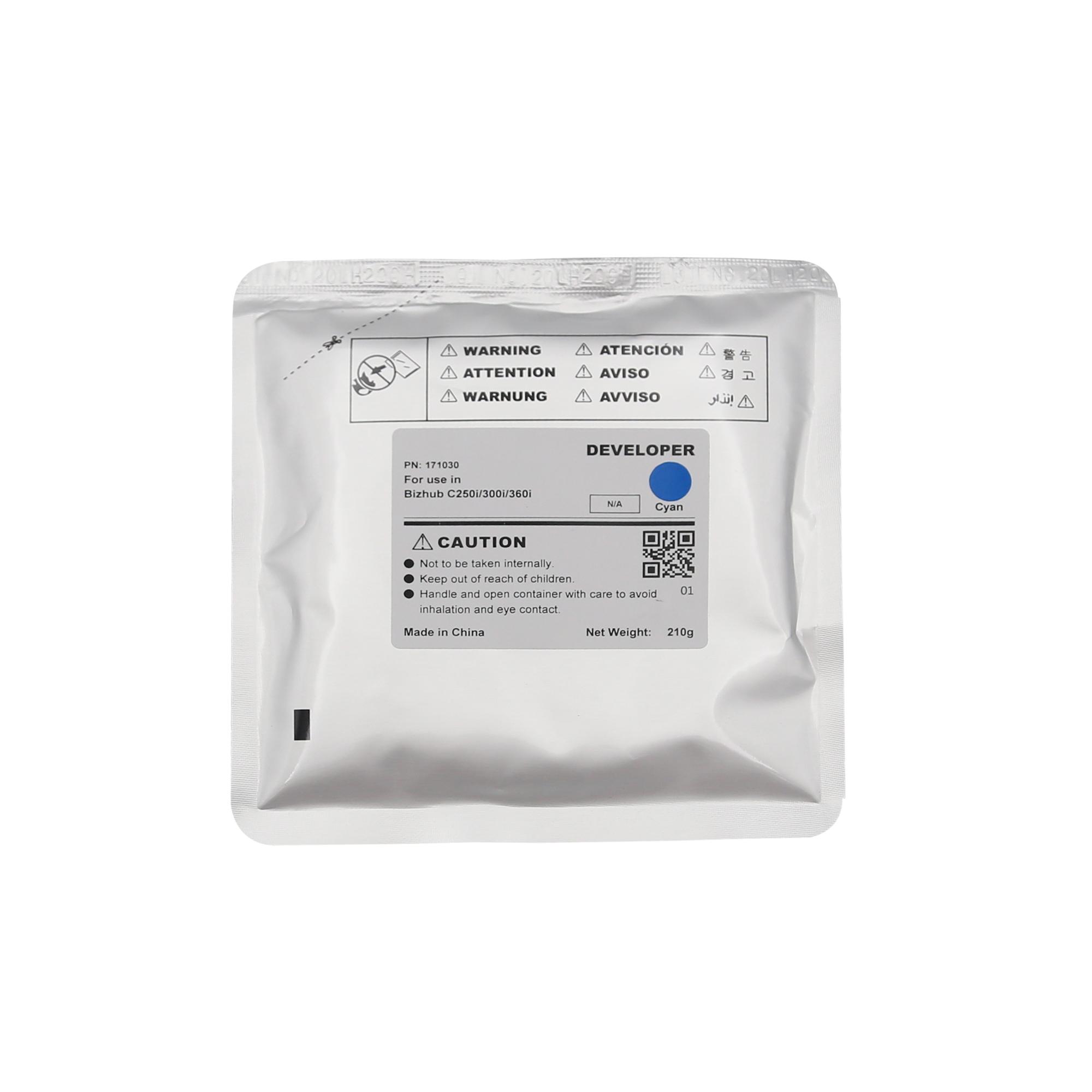 Девелопер для KONICA MINOLTA Bizhub C250i/300i/360i Cyan 210г, 1000000 стр. CET, CET171030