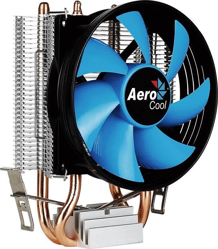 Кулер CPU Aerocool Verkho 2 (универсальный, 110W, 15-25 dB, 800-2000 rpm, 90мм, 4pin, медь+алюминий) RTL, 4710700955888