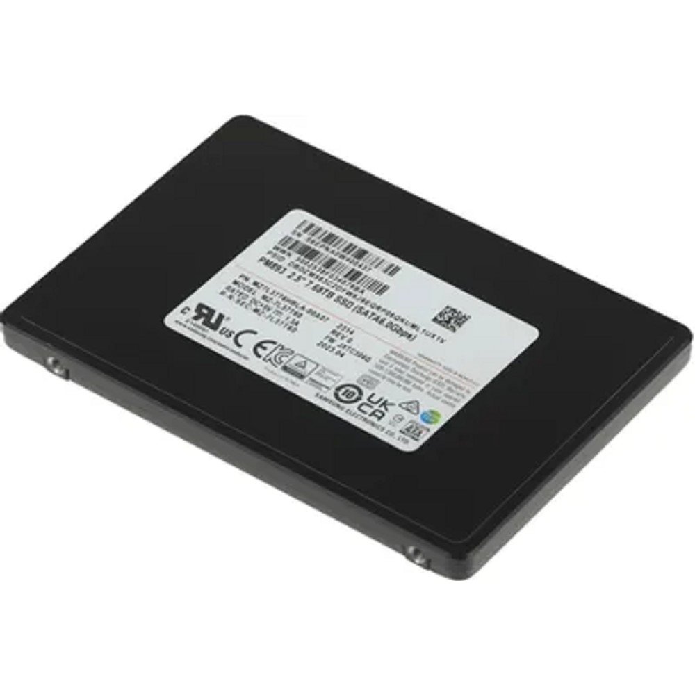 Samsung SSD 7680Gb PM893 MZ7L37T6HBLA-00A07 Data Center SSD, 2.5'' 7mm, SATA 