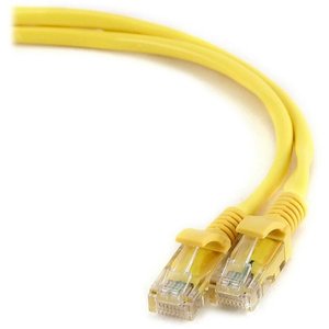 Патч-корд UTP Cablexpert PP12-5M/Y кат.5e, 5м, литой, многожильный (жёлтый)
