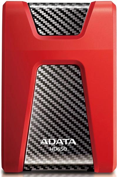 Внешний накопитель External HDD ADATA 1TB USB 3.2 Gen 1 (USB 5Gbps) COLOR BOX red, AHD650-1TU31-CRD