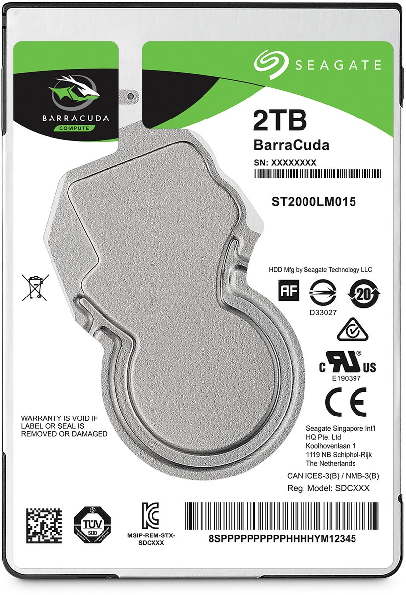 Жесткий диск/ HDD Seagate SATA 2Tb 2.5"" 7mm 5400 128Mb 1 year warranty (replacement ST2000LM007, WD20SPZX), ST2000LM015