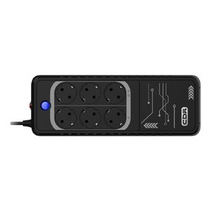 ИБП CBR LIGHT LGT-850 [850VA/480W 6 x EURO, 3 c фильтрацией + 3 с резервированием, Breaker] (LGT-850H-6F-LDB)