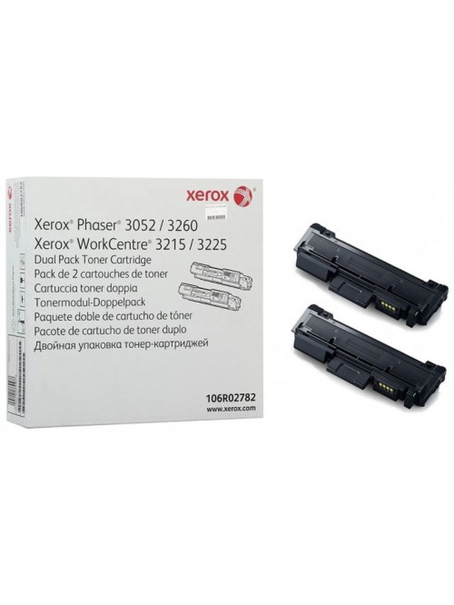 Тонер-картридж Xerox Phaser 3052/3260/ WC 3215/3225, 3K*2шт (O) 106R02782