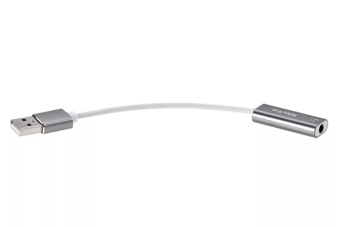Переходник аудио USB2.0(M)-->3.5мм F (гнездо) Telecom  0.1м <TA316U>