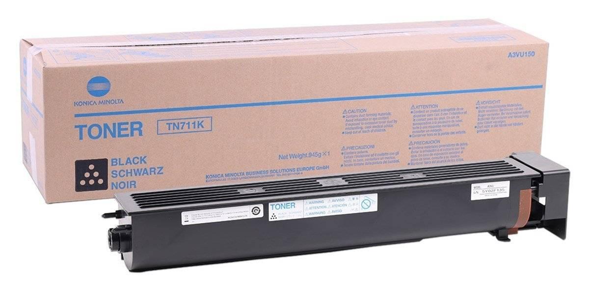 Тонер Konica-Minolta bizhub C654/754/Pro C754 черный TN-711K A3VU150