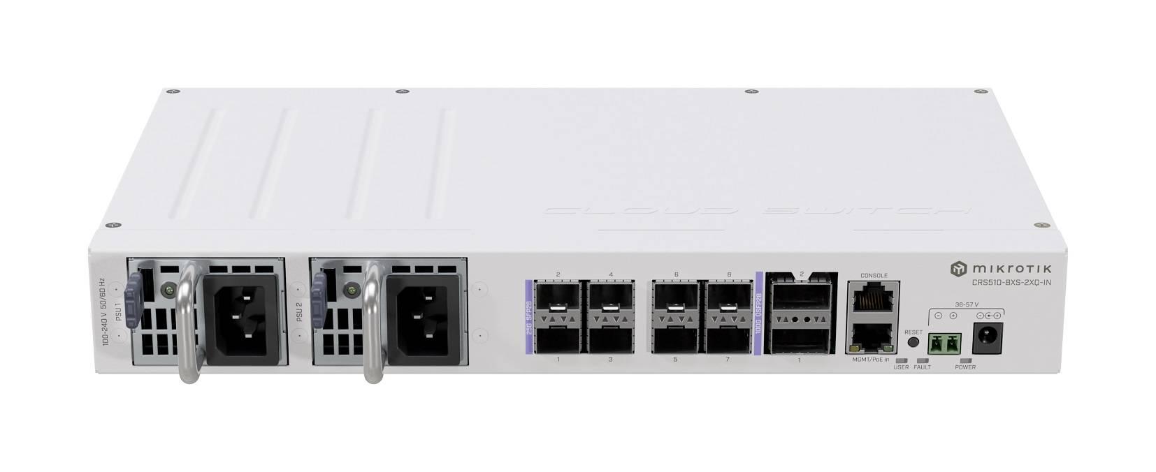 Коммутатор MikroTik Cloud Router Switch CRS510-8XS-2XQ-IN