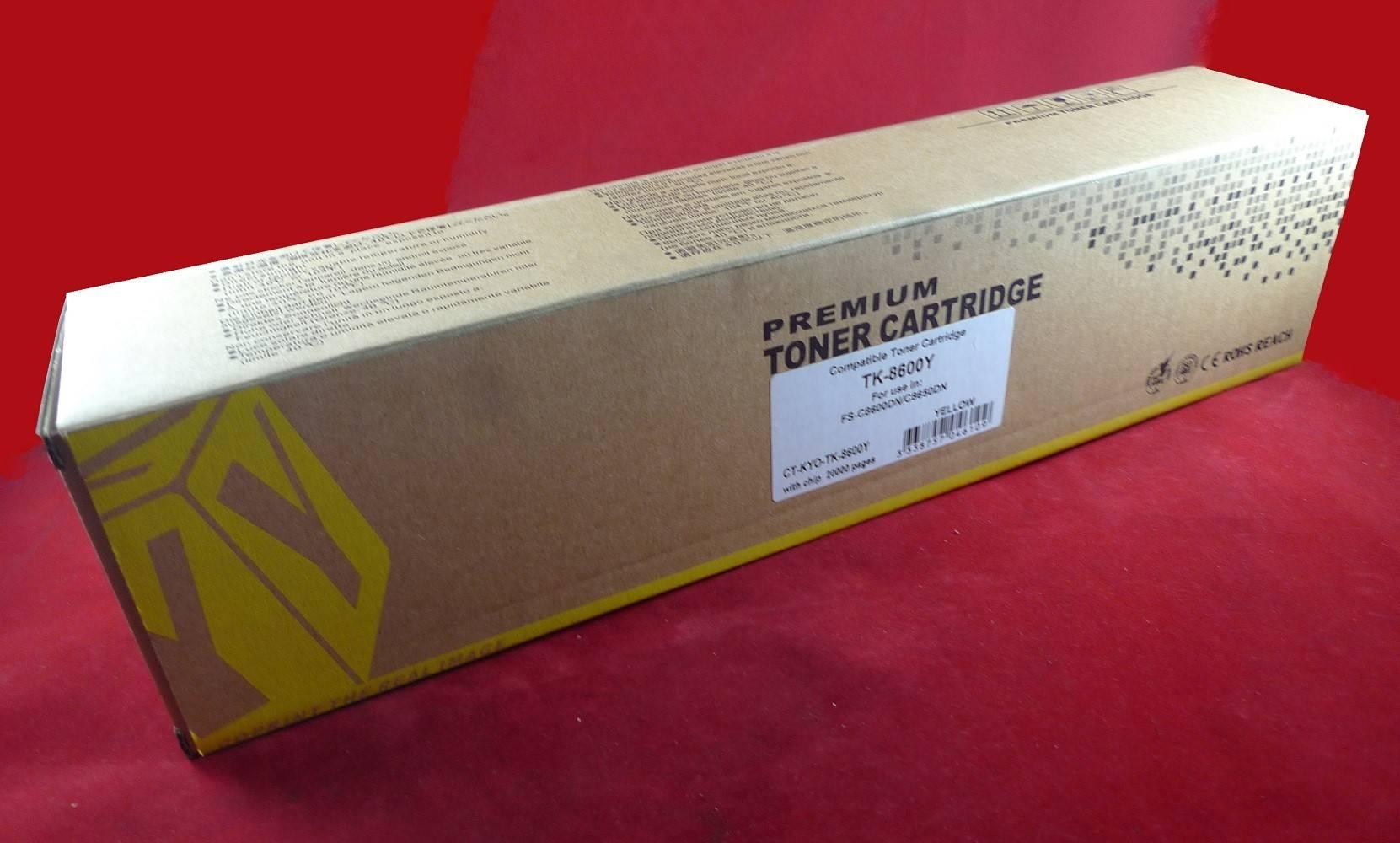 Тонер-картридж для Kyocera FS-C8600DN/C8650DN TK-8600Y yellow ELP Imaging®, CT-KYO-TK-8600Y