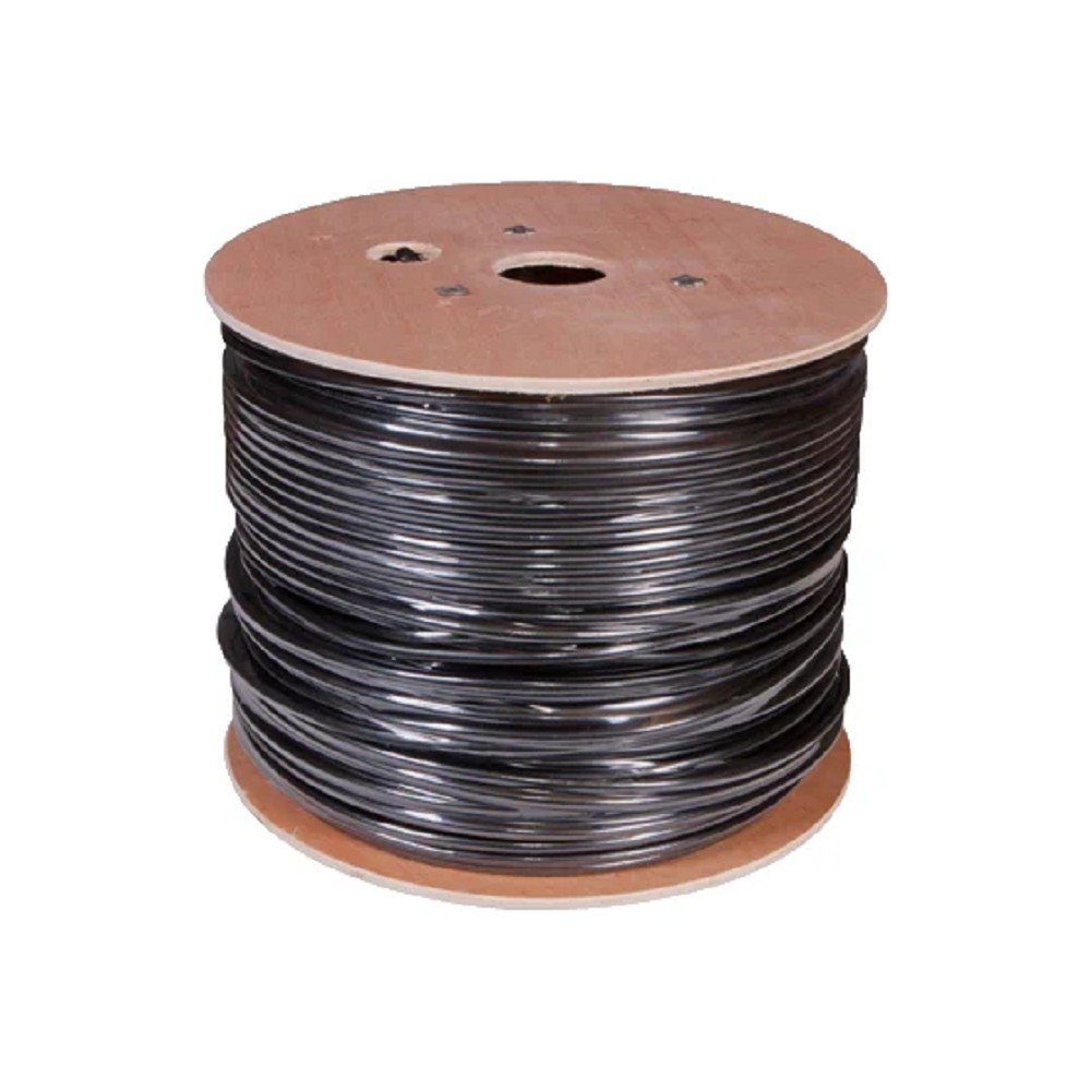 Rexant (01-0344) Кабель витая пара SF/UTP, CAT 5e, PE, 4PR, 24AWG, OUTDOOR, SOLID, черный, 305м