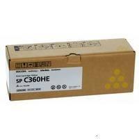 Тонер-картридж тип SP C360HE (5K) желтый Ricoh SP C360DNw/SP C360SNw/SP C360SFNw/SP C361SFNw, 408187