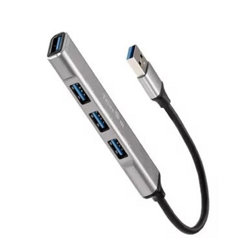 Telecom <TA308U> Переходник USB 3.0 -->USB3.0+3 USB2.0, Aluminum Shell, 0.2м [7958820049743]