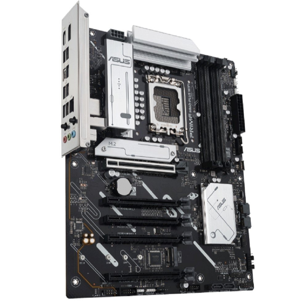 ASUS PRIME B860-PLUS WIFI (Socket 1851, ATX, 4xDDR5(256GB), DP/HDMI, 1xPCIe5.0x16/1xPCIe4.0x16/3 x PCIe 4.0 x16, 1xLAN (2.5GbE), Wi-Fi 6E, BT, 4xSATA 6Gb/s, 3xM.2, 1xType-C, 3xUSB 3.2, 4xUSB 2.0)