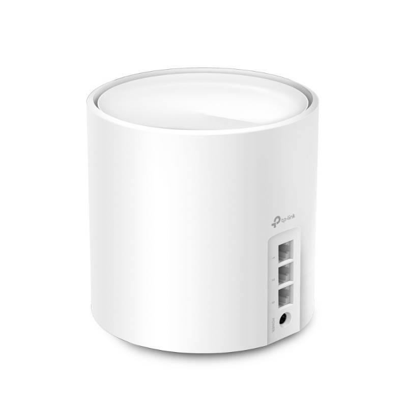 TP-Link Deco X60(1-pack) Домашняя Mesh Wi-Fi 6 система AX5400, до 574 Мбит/с на 2,4 ГГц + до 4804 Мбит/с на 5 ГГц