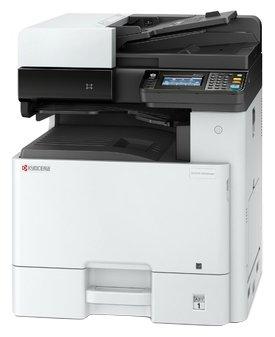 МФУ Kyocera ECOSYS M8130cidn, P/C/S, цв.лазерный, A3, 30/15(A4/A3) стр/мин, 1200x1200 dpi, 1,5 Гб, USB 2.0, Network, HyPAS, лоток 500 л., Duplex, автопод., старт.тонер 3000/1500(BK/CMY) стр., 1102P33NL0