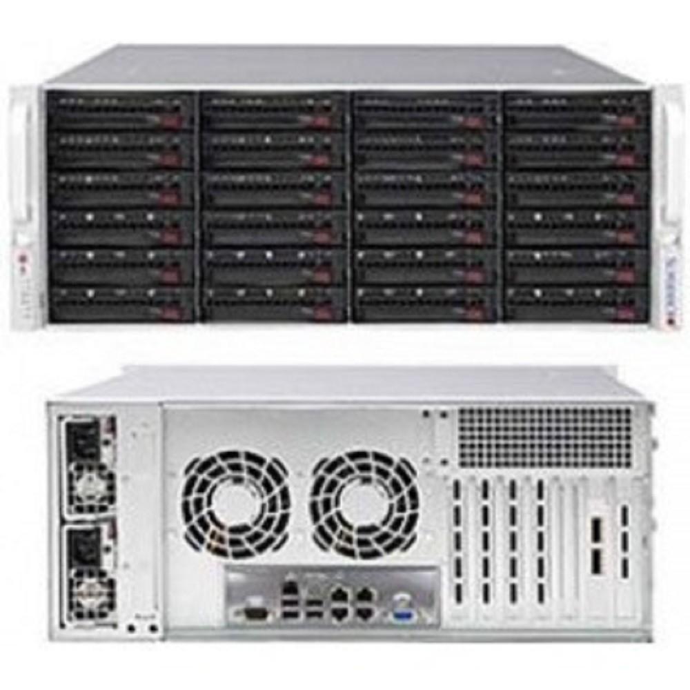 Серверный корпус Supermicro SuperChassis 4U 846BE1C-R1K23B/noHDD(24)LFF/7xFHFL/2x1200/1000WTitanium(13.68"x13",12"x13",12"x10")EE-ATX,E-ATX,ATX/Backplane24xSATA3/SAS3, CSE-846BE1C-R1K23B