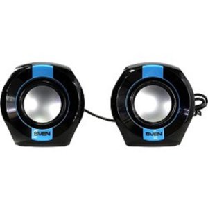 SVEN 150, чёрный-синий (5 Вт, питание USB), SV-013509