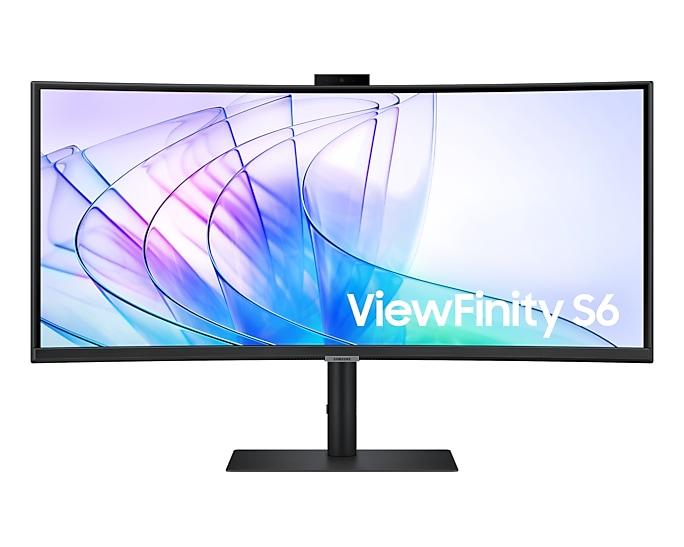 Монитор Samsung 34" ViewFinity S6 S34C650VAI Curved (VA 21:9 3440x1440x100Hz 5ms 350cd 3000:1 178/178 1,07 млрд DP; HDMI; USB-C (90 Вт) USB3.0x2 WebC 5Mp Spk 2x5W HAS Tilt Swiv VESA Black, LS34C650VAIXCI