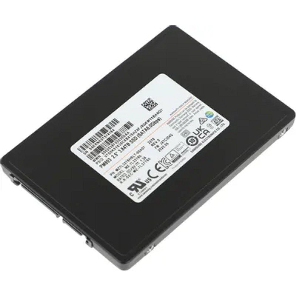 Samsung SSD 3840Gb PM893 Enterprise SSD, 2.5” SATA MZ7L33T8HBLT-00A07