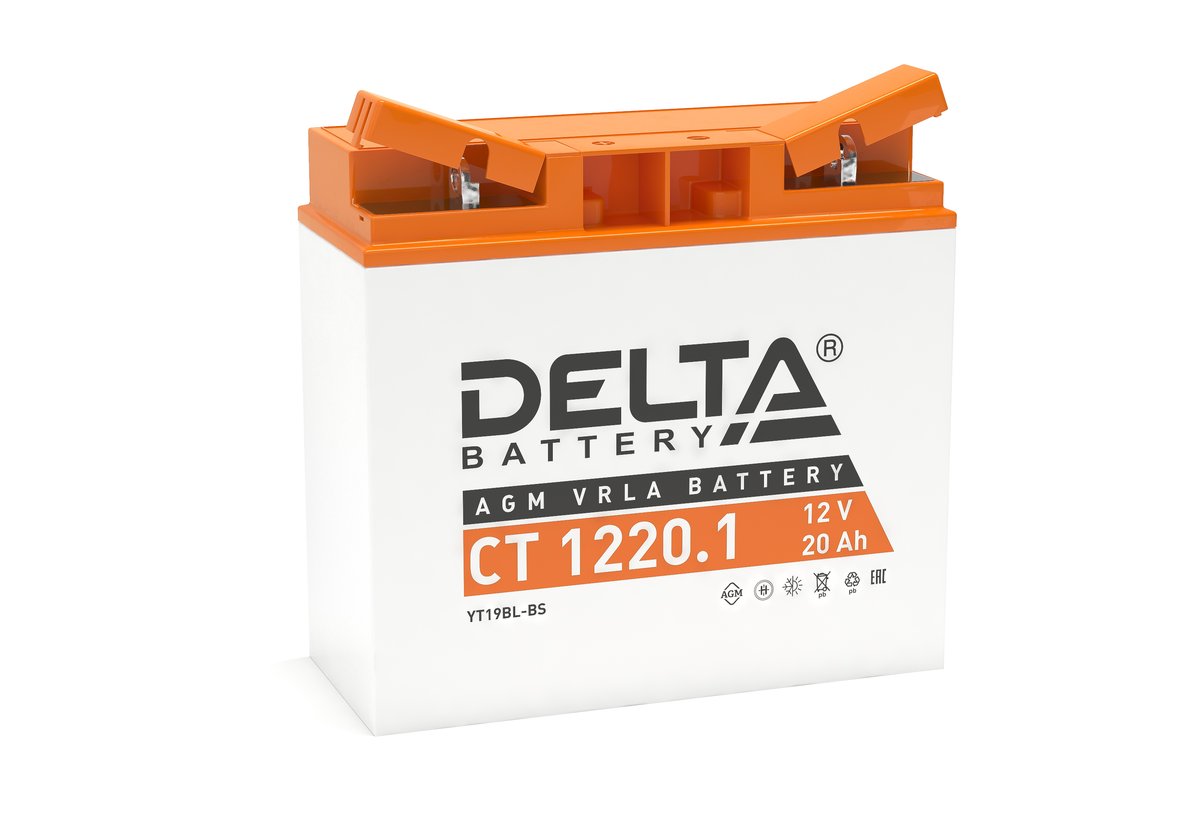 Аккумулятор DELTA BATTERY CT 1220.1 обратная полярность 20 Ач, 3401010030028