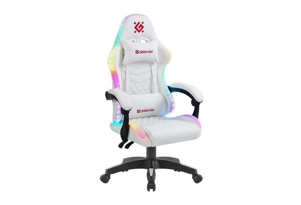 Defender Игровое кресло Core Белый,RGB,класс 4,PU, 64048