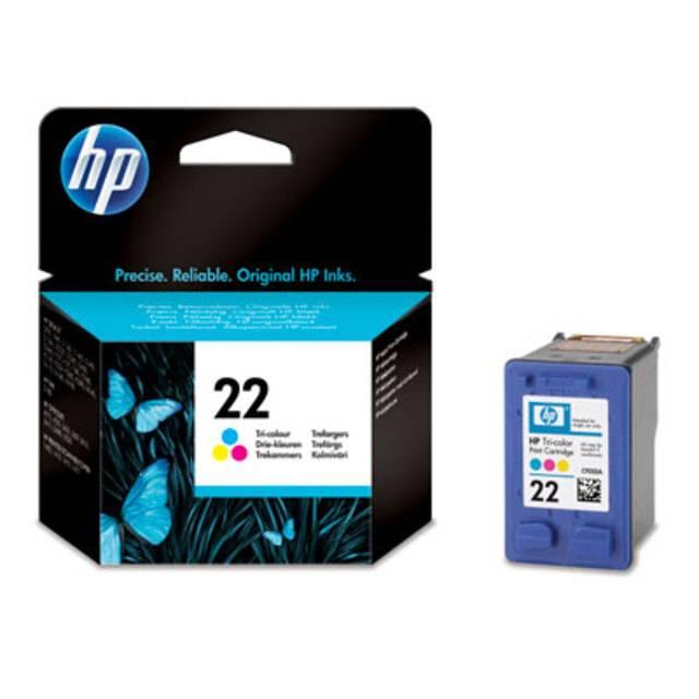 Картридж HP 22 струйный трехцветный (165 стр), C9352AE