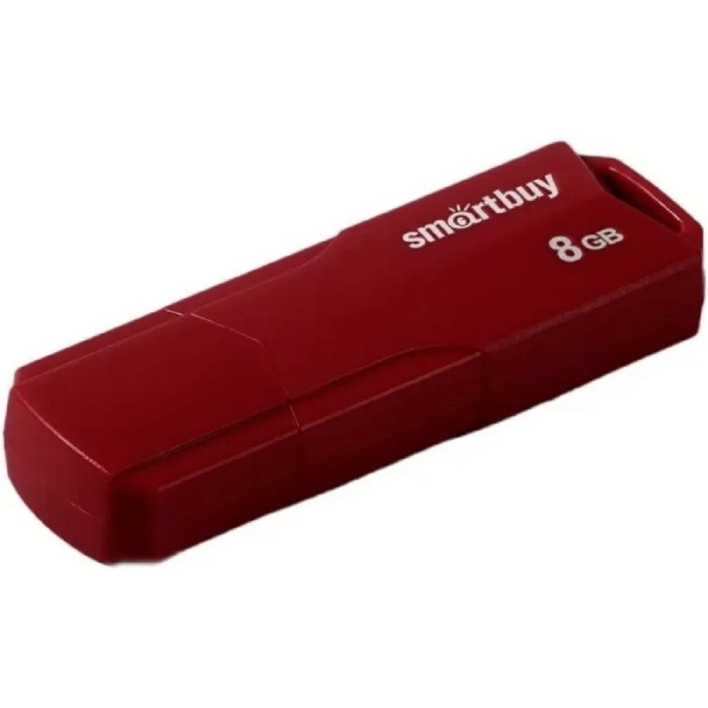 Smartbuy USB Drive 8GB CLUE Burgundy (SB8GBCLU-BG) UFD 2.0