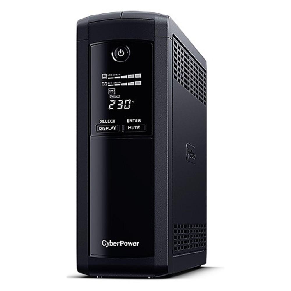 ИБП CyberPower VP1600EILCD {Line-Interactive, Tower, 1600VA/960W USB/RS-232/RJ11/45  (4 + 4 IEC С13), 12В/9 Ач х 2}