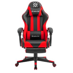 Игровое кресло Rock Черный/Красный,подставка, PU DEFENDER, 64346