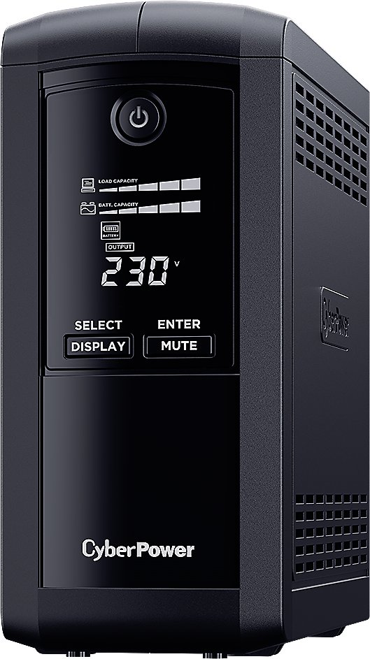 Источник бесперебойного питания/ UPS CyberPower VP700ELCD Line-Interactive 700VA/390W USB/RS-232/RJ11/45  (4 EURO)