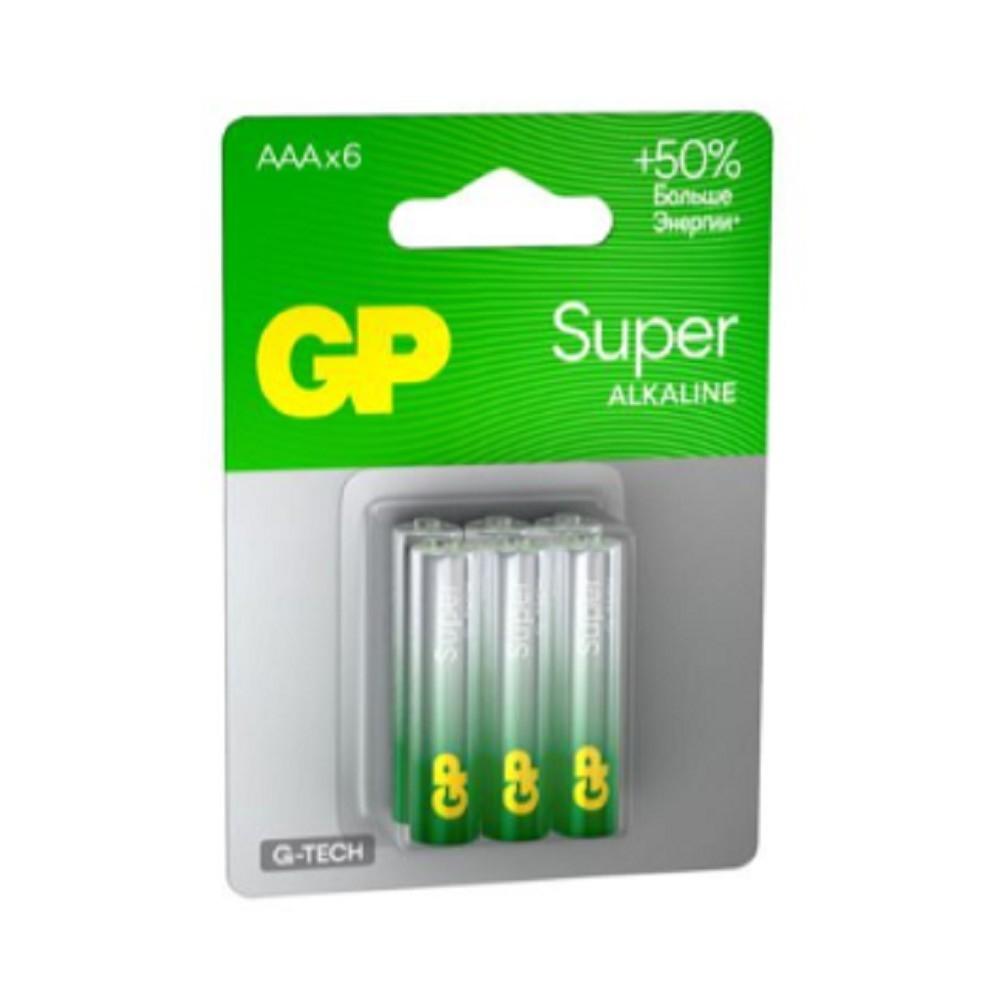 GP 24AA21-2CRSBC6 36/720 Super Alkaline G-Tech (6 шт. в уп-ке), 4891199227639
