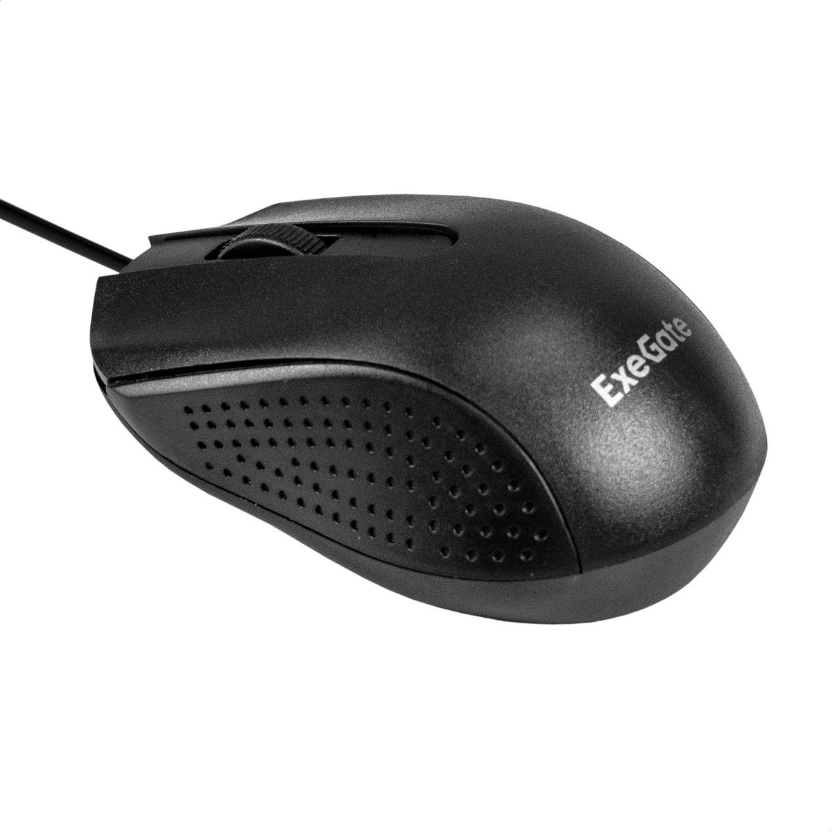 Exegate EX298192RUS Мышь ExeGate Professional Standard SH-8012 (USB, оптическая, 1000dpi, 3D, 3 кнопки и колесо прокрутки, длина кабеля 1,35м, черная, Color Box)