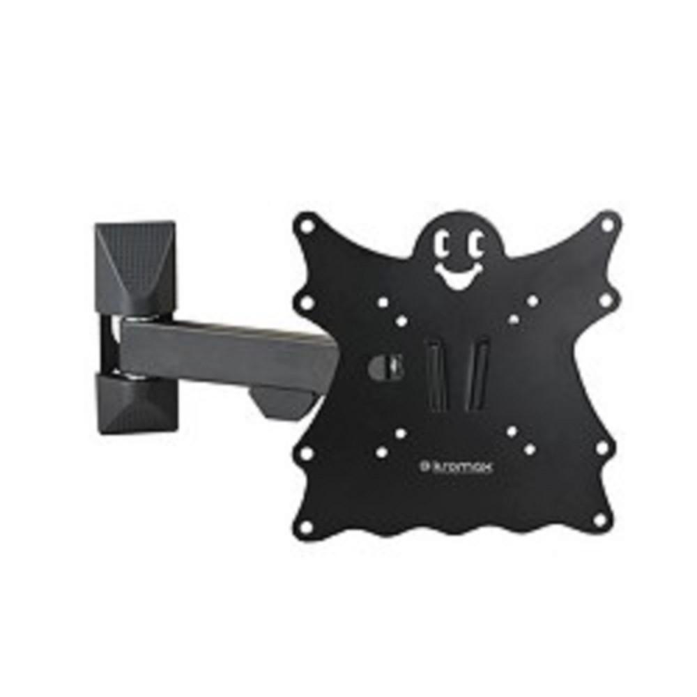 Kromax CASPER-203 black, Кр. стал. наст. для TV 20"-43", max 30 кг, 4 ст св., нак. +5°-15°, пов. 90°, от ст. 57-307 мм, max VESA 200x200 мм., 20175