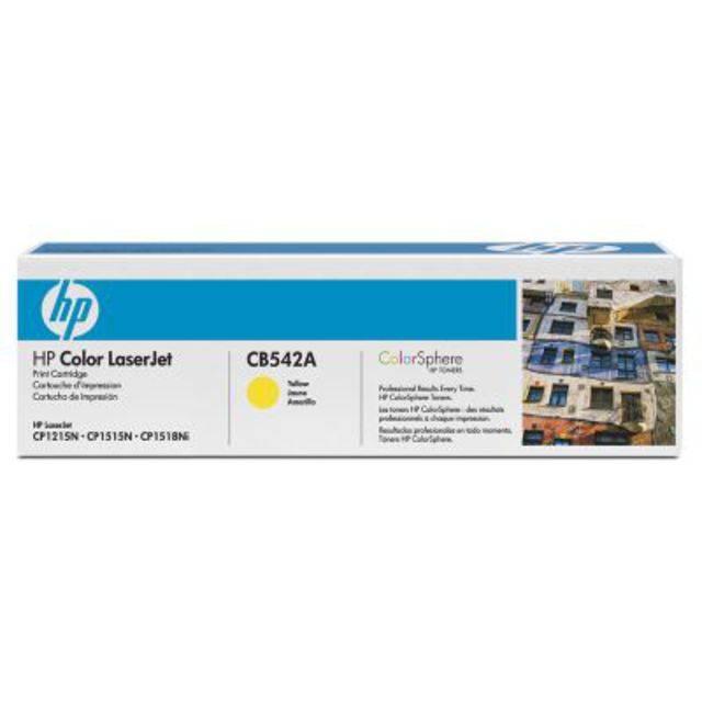 Картридж HP 125A лазерный желтый (1400 стр), CB542A