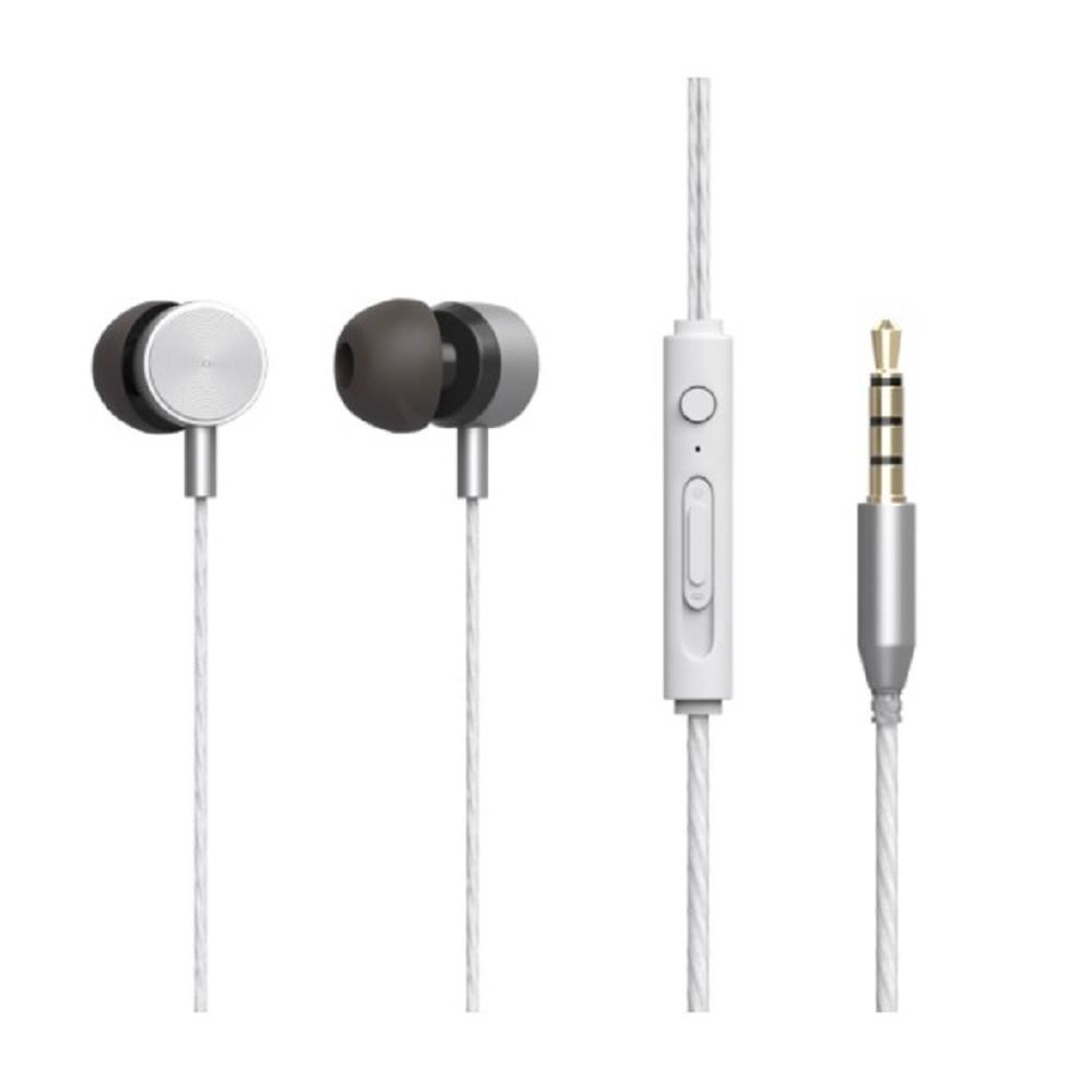 RITMIX RH-127M Silver {10 мм, 20-20000 Гц, 32 Ом, 95 дБ ± 3 дБ, мик: -42 дБ ± 3 дБ, Jack 3,5 мм, 1,2 м, регулировка громкости, металлический корпус + пластик}, 80000777